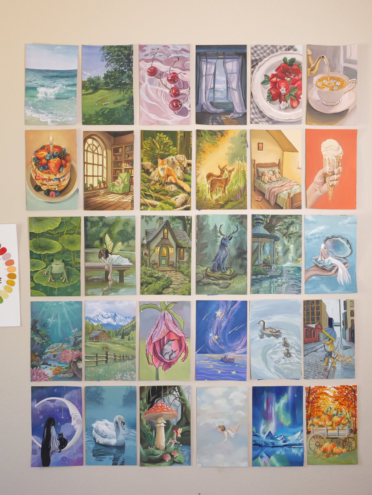 Complete 30-Day Color Wheel Series – Full Print Collection